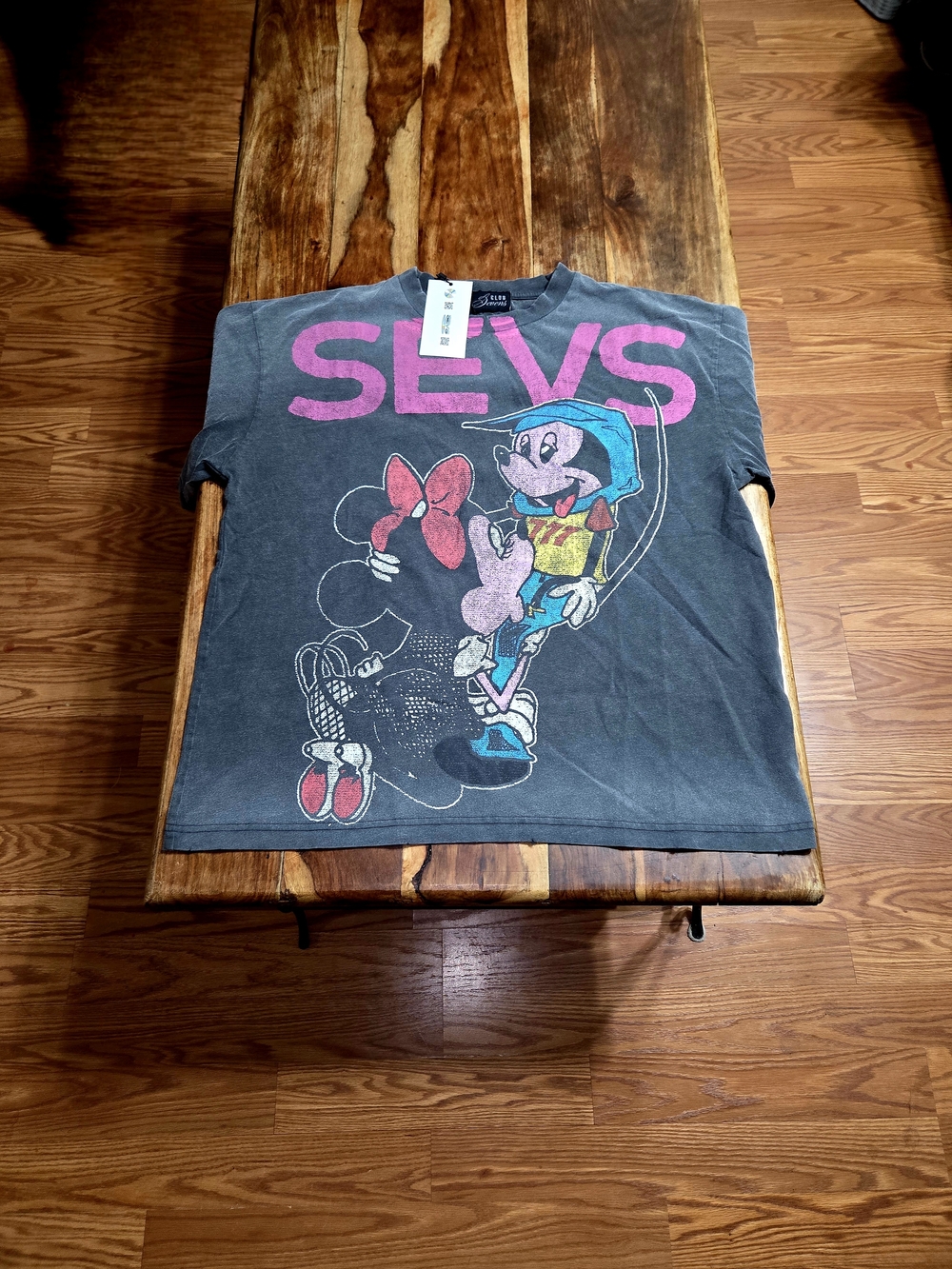 Triple 7's Miami Graphic Tee with Pink 'SEVS' Logo